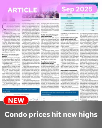 Condo prices hit new highs, driven by prime and city fringe properties
